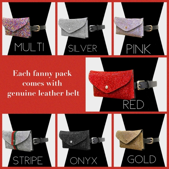 *NWT* Rhinestone Fanny Pack - Picture 5 of 17